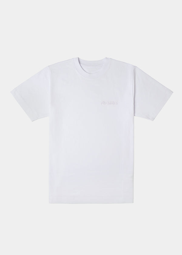 WHITE EMBROIDERY TEE